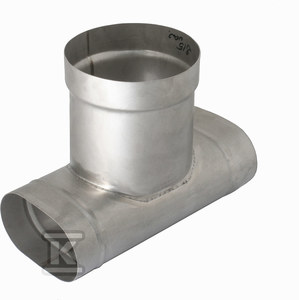 Trójnik redukcyjny owal 120x220/O180 0,5mm do kotłów na pellet
