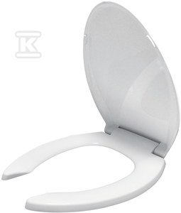 Deska sedesowa HIGIENIC z duroplastu zawiasem wolnoopadającym, wypinana, antybakteryjna, twarda, dla niepełnosprawnych