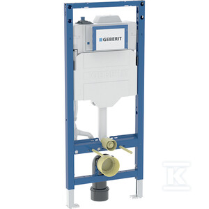 Stelaż podtynkowy Geberit Duofix do wiszących misek WC, 120 cm, ze spłuczką podtynkową Sigma 12 cm, ze spłukiwaniem higienicznym HS50, jedno