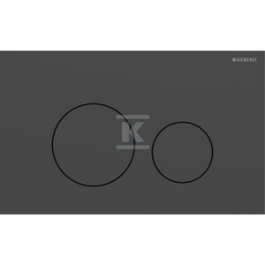 Przycisk uruchamiający Geberit Sigma40, przedni, stal nierdzewna czarny, okrągły