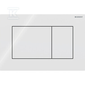Przycisk uruchamiający Geberit Sigma01, przedni, biały-alpin, prostokątny