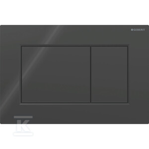 Przycisk uruchamiający Geberit Sigma01, przedni, czarny, prostokątny