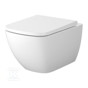 Zestaw C198 miska zawieszana ZEN PRO SQUARE VORTEX , deska Larga slim wrap duroplastowa wolnoopadająca z łatwym wypinaniem