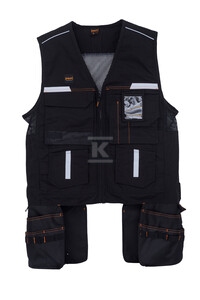 Kamizelka narzędziowa CZARNA M