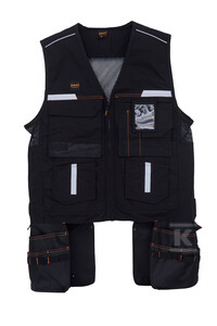 Prof Kamizelka narzędziowa CZARNA 2XL