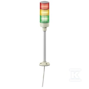 Kolumna świetlna, Harmony XVG, 60 mm, czerwony pomarańczowy zielony, światło ciągłe, brzęczyk, IP42, 24V AC/DC