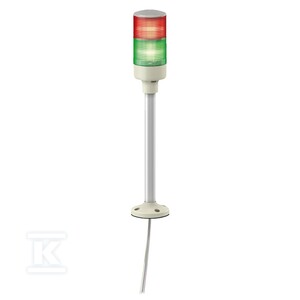 Kolumna świetlna, Harmony XVG, 60 mm, czerwony zielony, światło stałe, montaż na rurze aluminiowej i płyta mocująca, IP53, 24V AC/DC