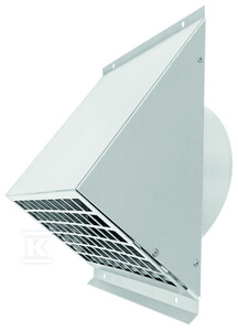Wyrzutnia/czerpnia ścienna d 200/170 aluminium biała KERMI