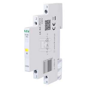 Lampka kontrolna zasilania z zabezpieczeniem LK-BZ-701Y 1/3S 230V 1xLED ŻÓŁTA