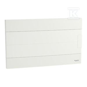 Obudowa podtynkowa, Easy9 EU IP40 EZ9EU-1-18-PT-P drzwi białe 1 rząd 18 modułów/rząd