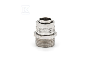 Dławik prosty mosiężny (dławnica mosiądzowa) M50x1,5 dla węża stalowego (PESZEL) DN50 (48,4mm/54mm) IP54 pakowana po 1 szt.