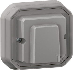 Wyjście kablowe z uchwytem, komplet podtynkowy 16A-230V~ - szare, NOWE PLEXO 55
