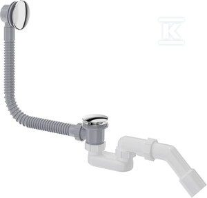 Syfon do wanny click-clack, chrom