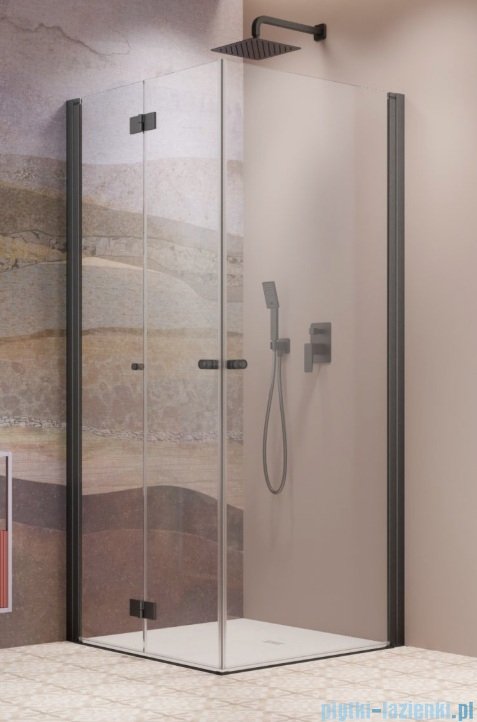 Radaway Nes Brushed GunMetal KDD B / KDD I kabina 100x90cm lewa szczotkowany grafit przejrzyste 10024100-92-01L/10015090-92-01R