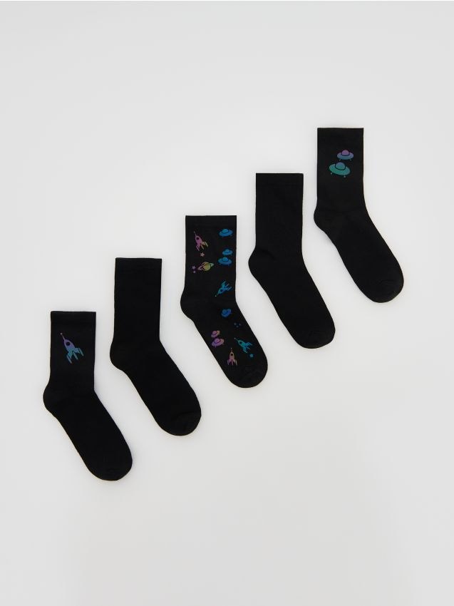 Reserved - Skarpetki 5 pack - czarny