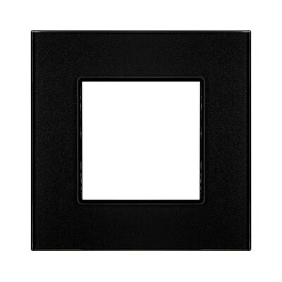 Ramka pojedyncza szklana głęboka czerń R-1Q rosa