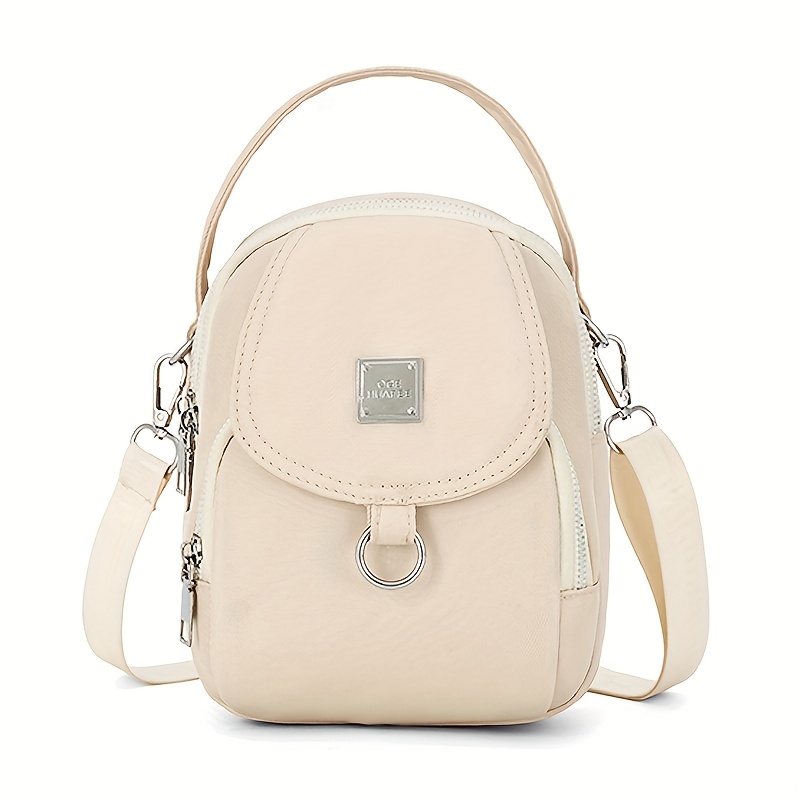 TEMU Nylonowa Damska Torba na Ramię Typu Crossbody, MINI Lekka Damska Torebka, Damska Torba na Telefon do Dojazdów, Modna Damska Torba na Ramię,