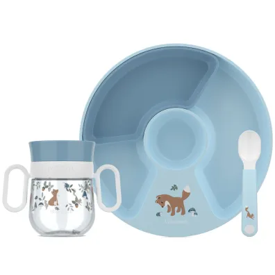 Mepal Dziecięcy zestaw obiadowy Mio Forest Friends 108040565408 3 el.