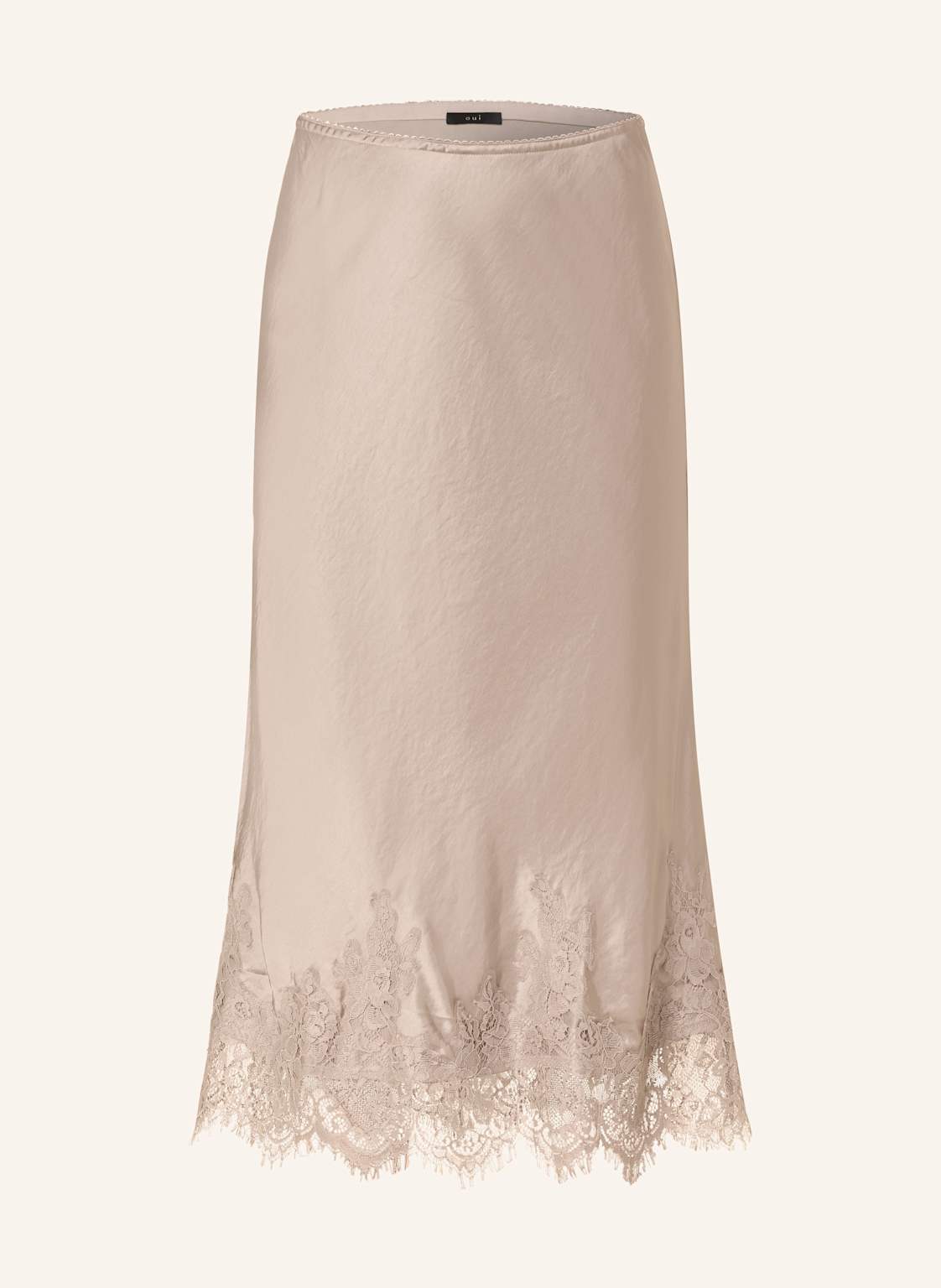 Oui Spódnica Satynowa braun