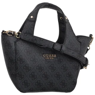 Torebka Calista 2 In 1 Mini Tote HWSG73 34750 Coal Logo (GU782-a) Guess