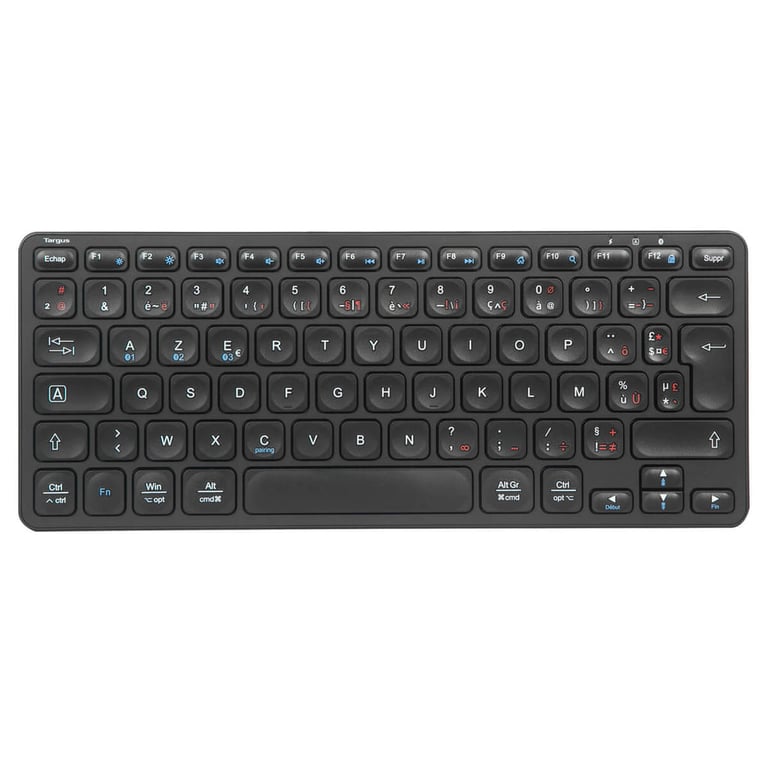 Targus AKB862FR klawiatura Uniwersalne Bluetooth AZERTY Francuski Czarny