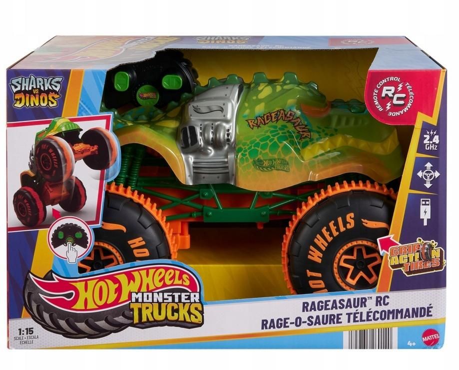Hot Wheels. Monster Trucks Rc Rageasaur 115 - model lub pojazd