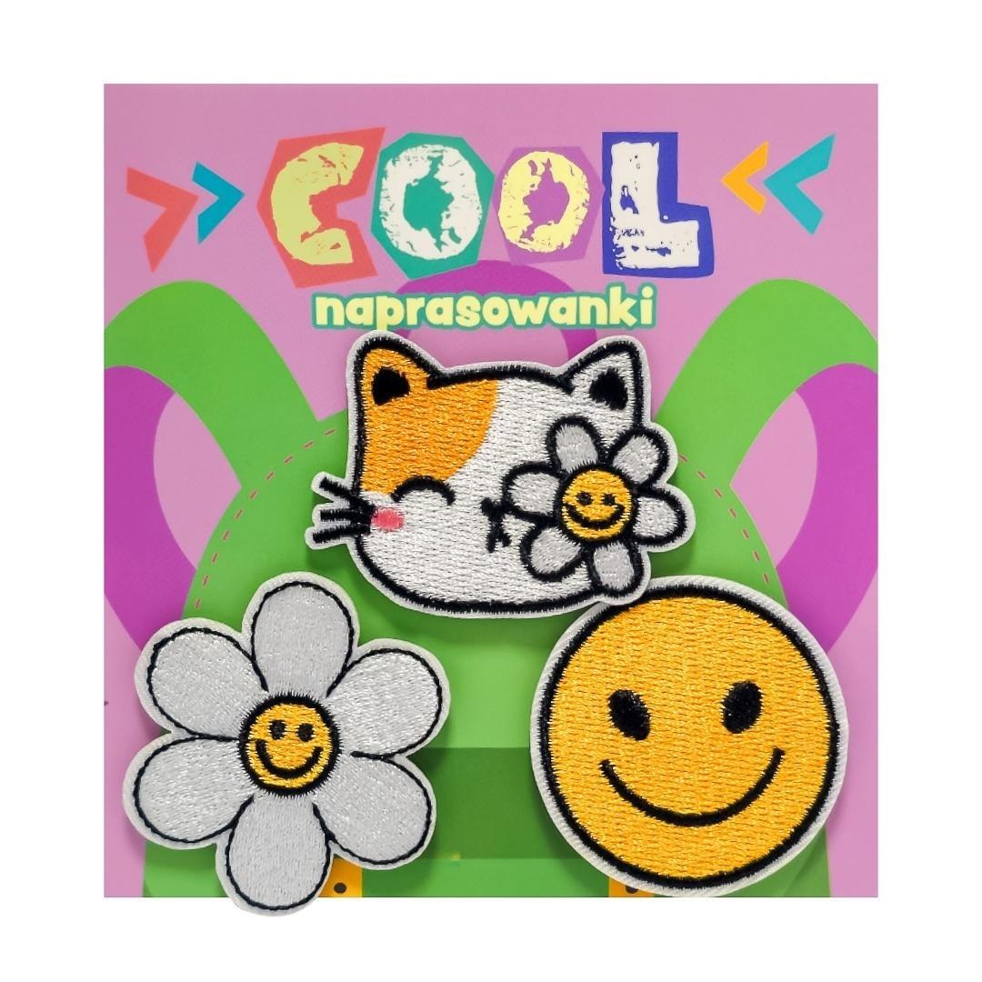 Naszywki/ naprasowanki na plecak cool. Kotek