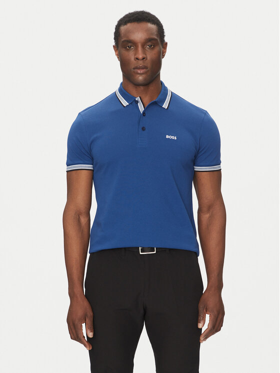 BOSS Polo Paddy 50469055 Niebieski Regular Fit
