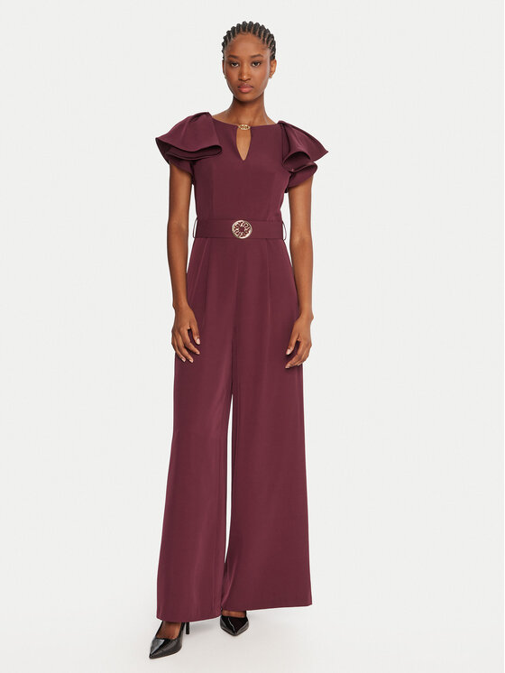 Rinascimento Kombinezon CFC0125317003 Bordowy Regular Fit