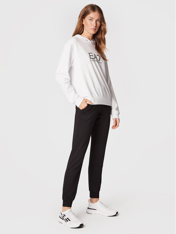 EA7 Emporio Armani Dres 6LTV60 TJEAZ 22BA Biały Regular Fit