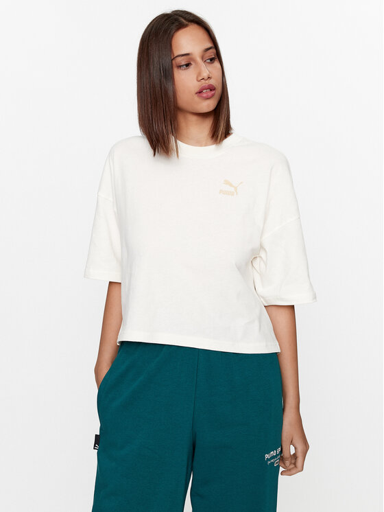Puma T-Shirt Classics 621381 Écru Oversize