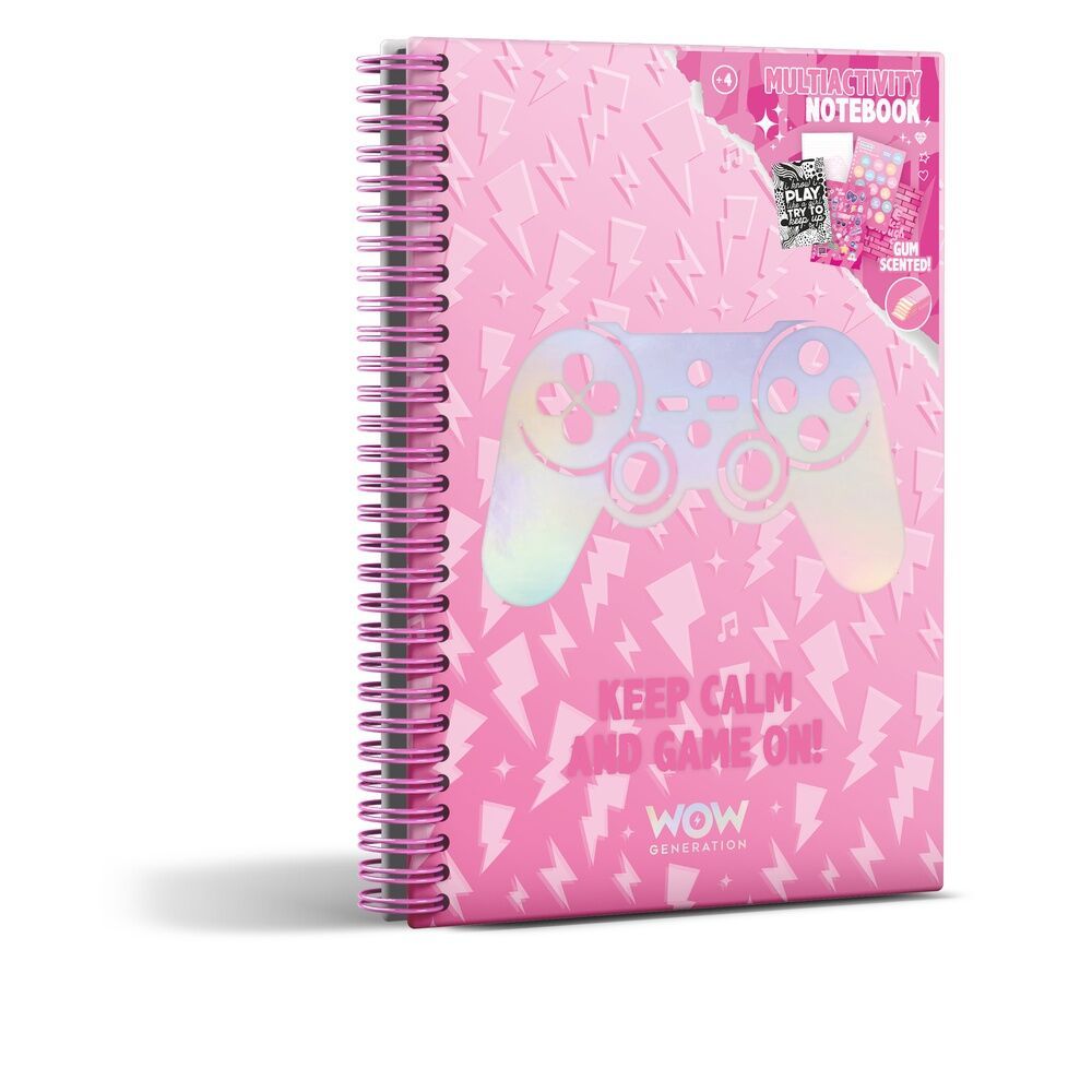 Kids Licensing Notatnik A5 Gamer Valentina zapachowy z naklejkami Wow00147 - artykuł papierniczy