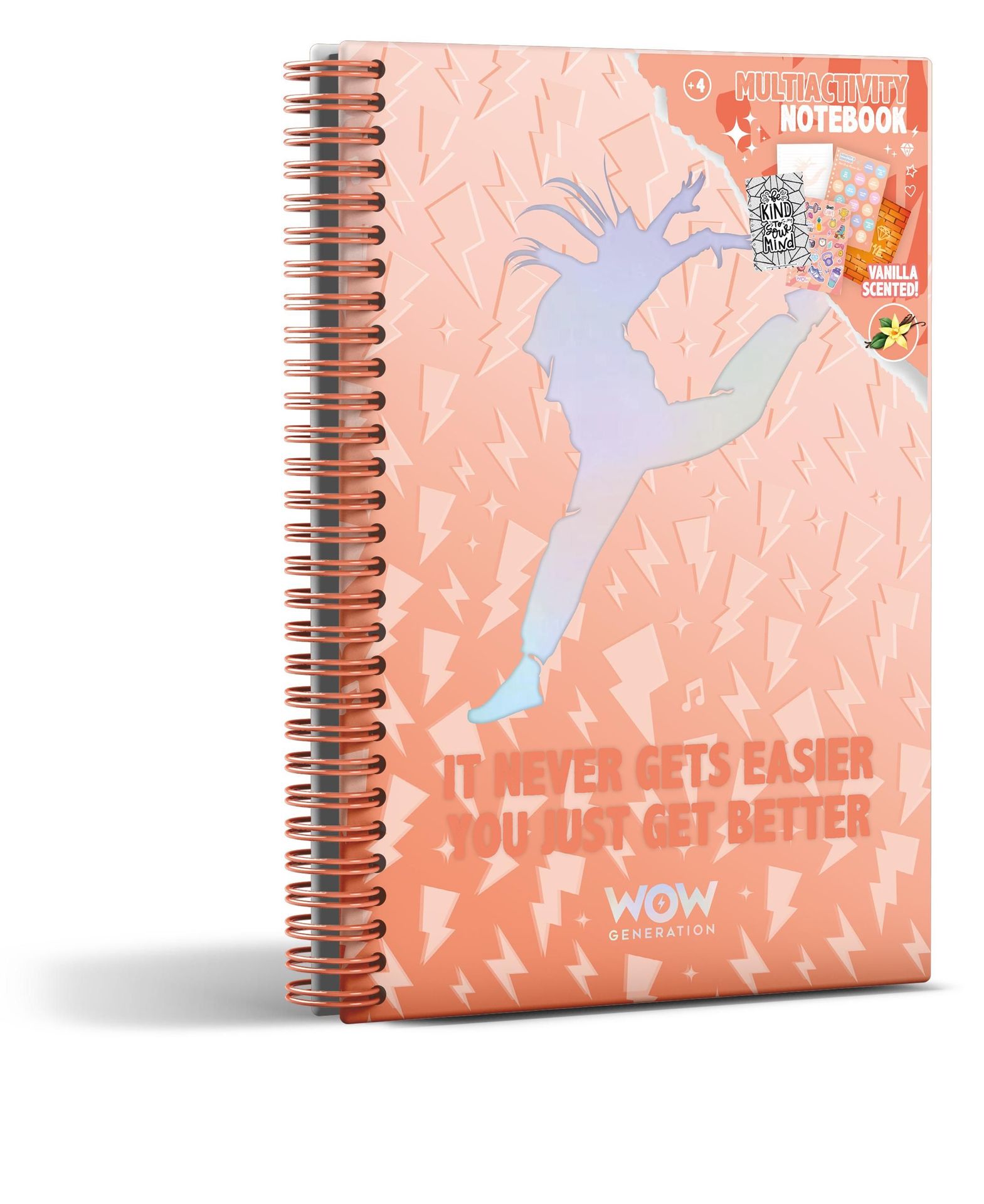 Kids Licensing Notatnik A5 Tancerka Balerina zapachowy z naklejkami Wow00145 - artykuł papierniczy