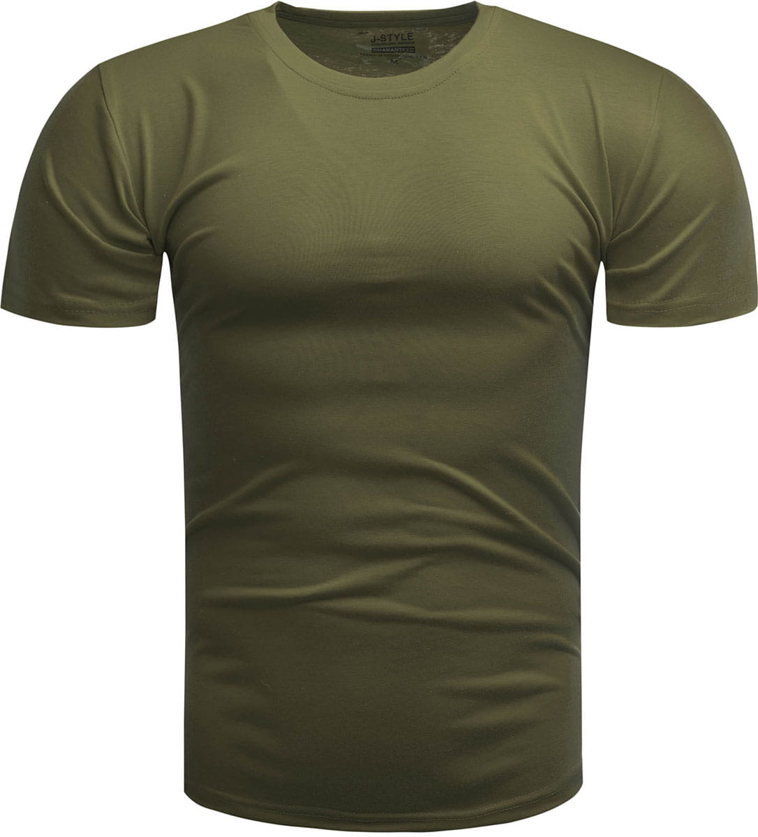 Koszulka męska t-shirt gładki zielony Recea