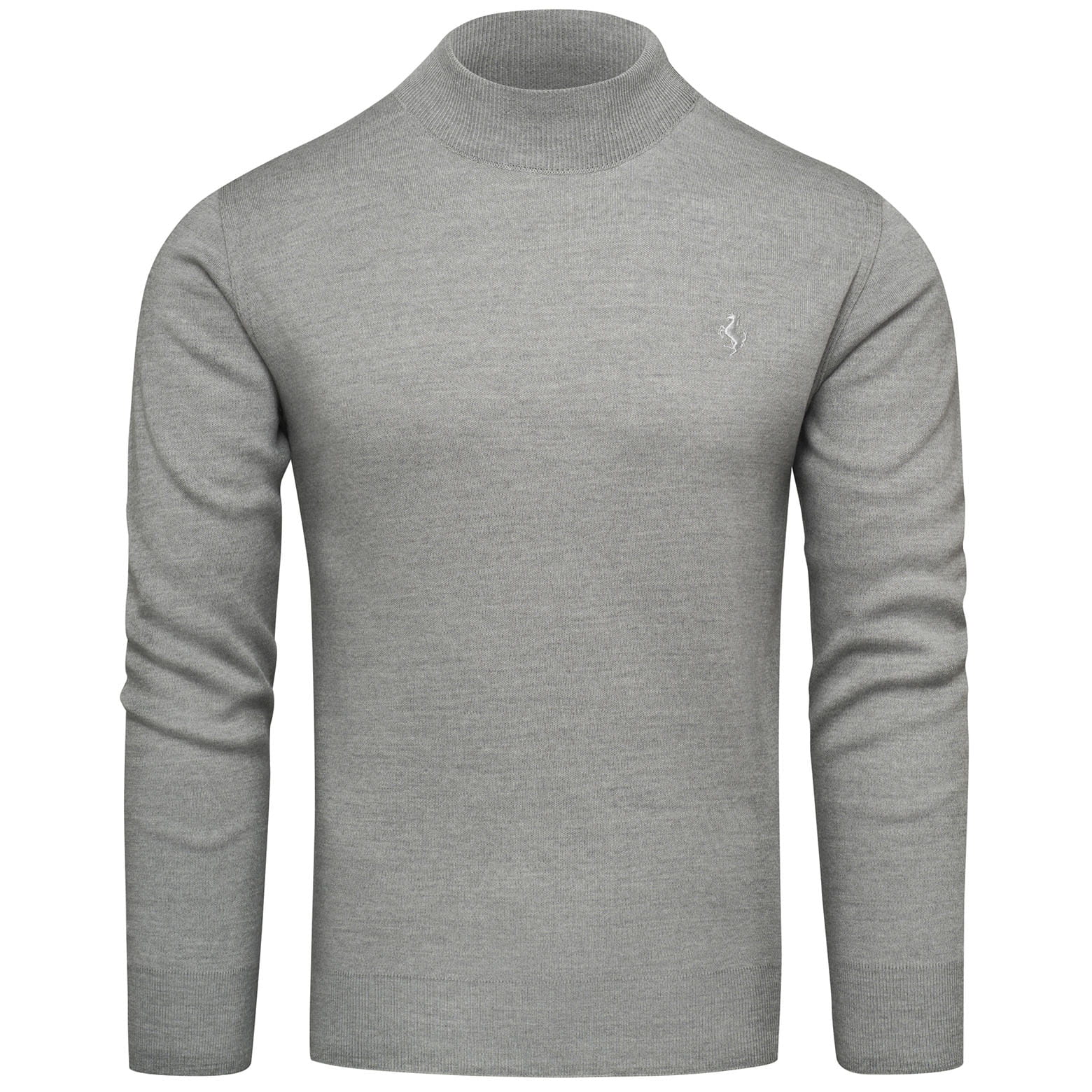 Sweter męski półgolf szary Recea
