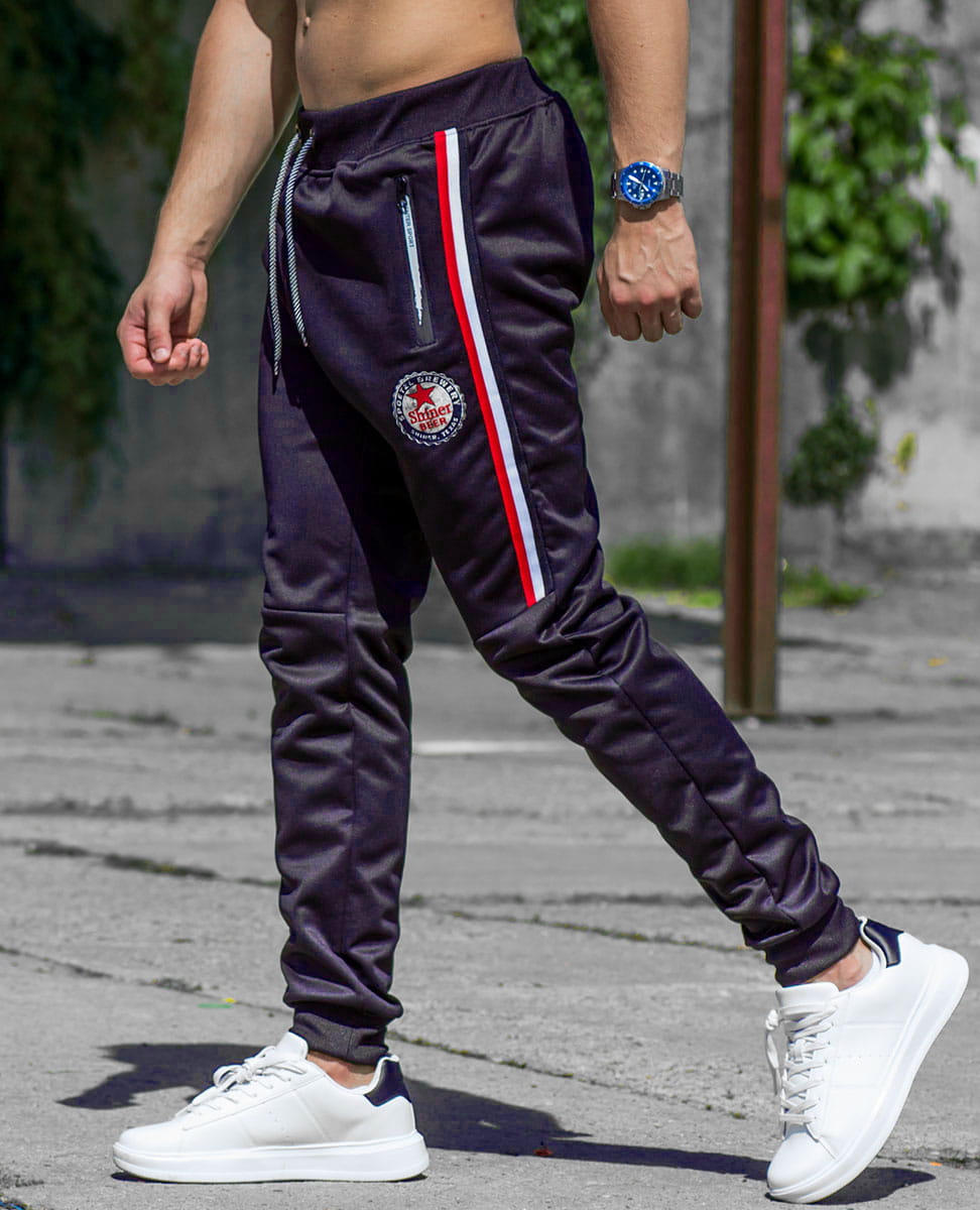 Spodnie męskie dresowe granatowe Recea