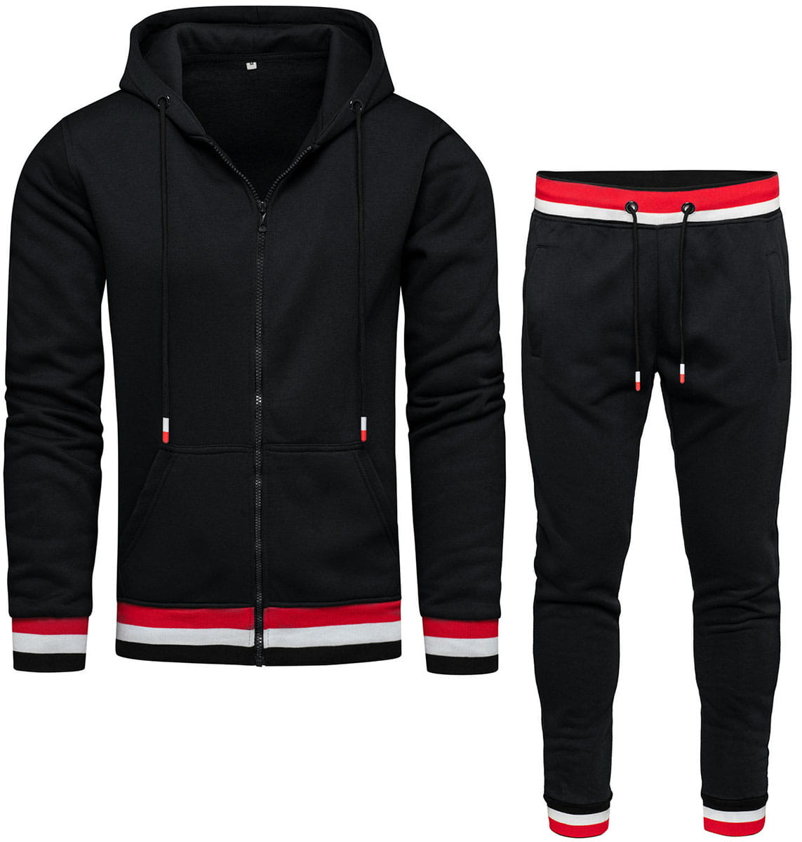 Dres męski komplet czarny Recea