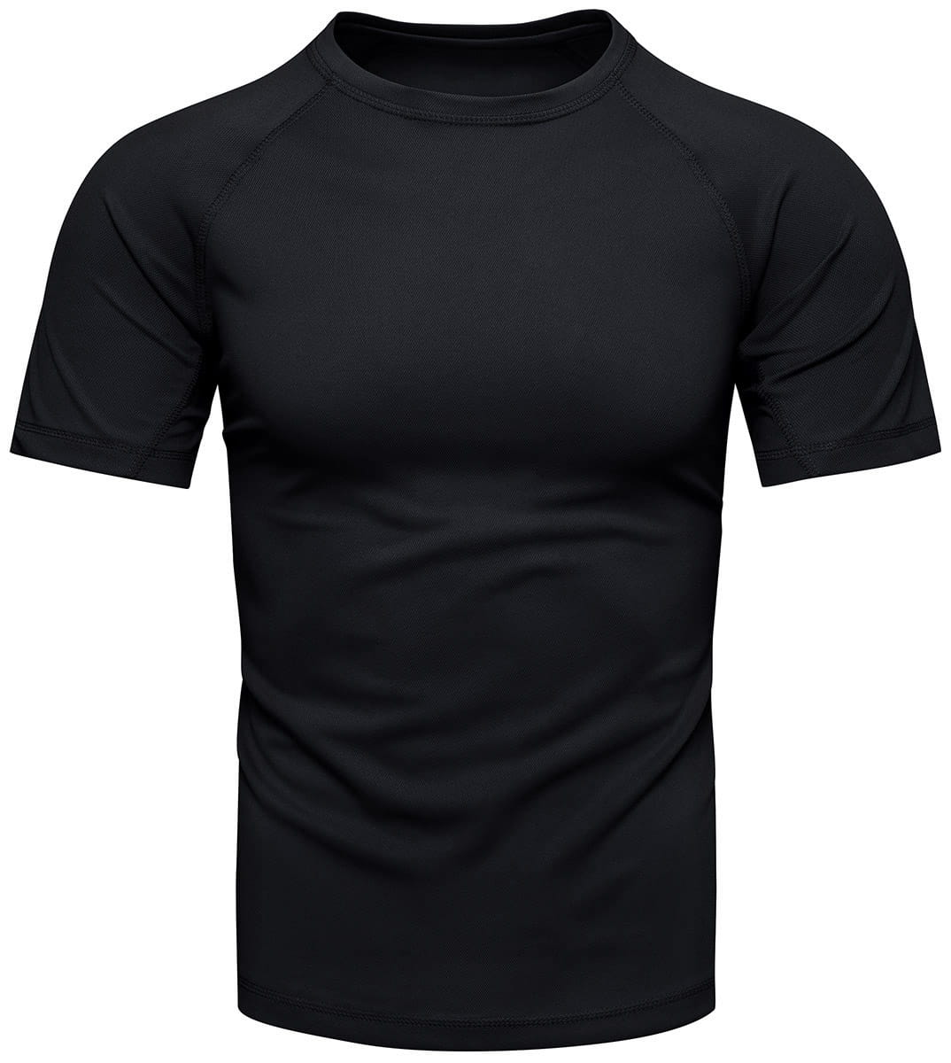 Koszulka sportowa męska t-shirt czarny termoaktywny Recea