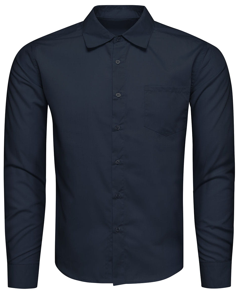 Koszula męska gładka granatowa Recea