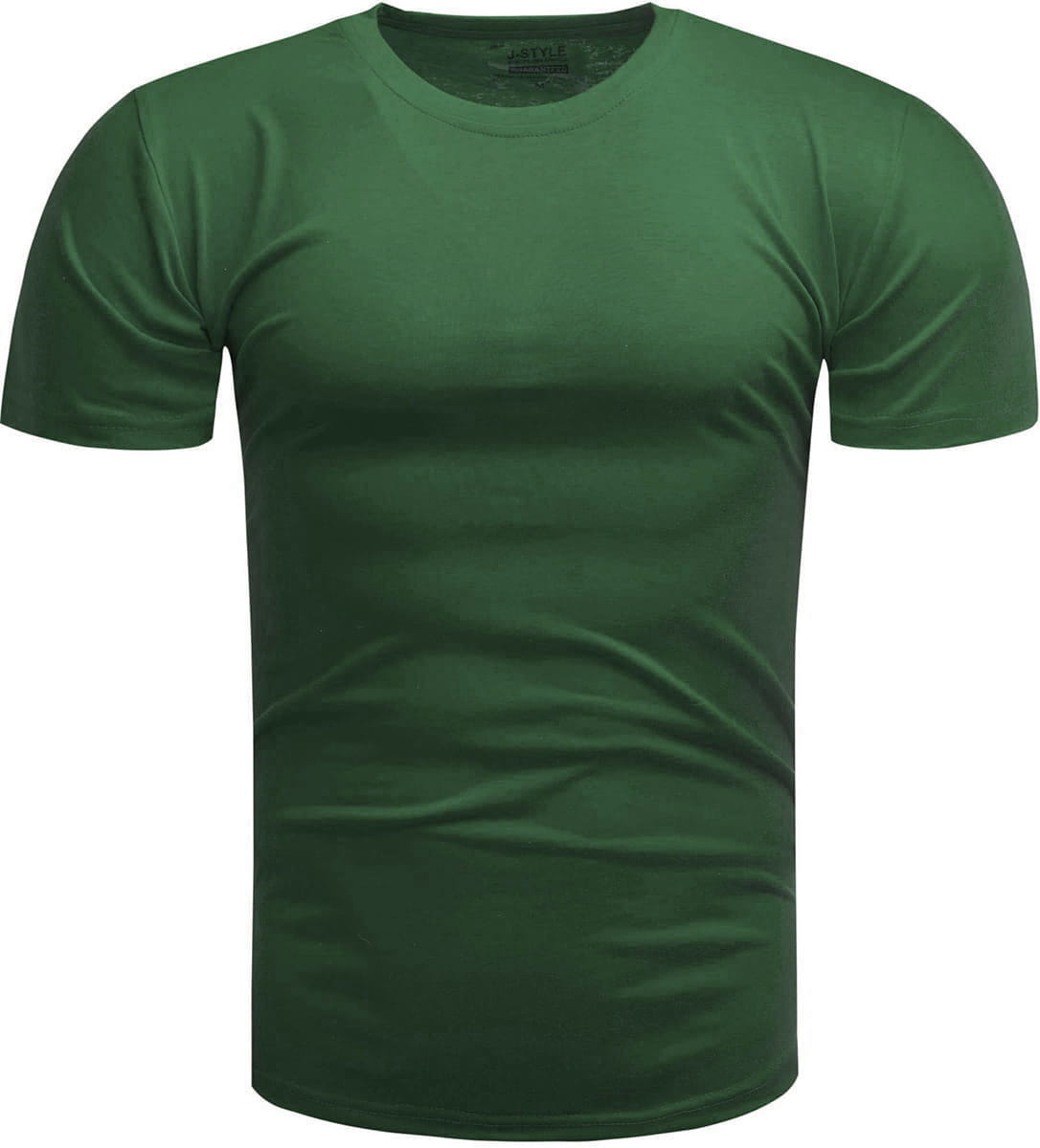 Koszulka męska t-shirt gładki zielony Recea