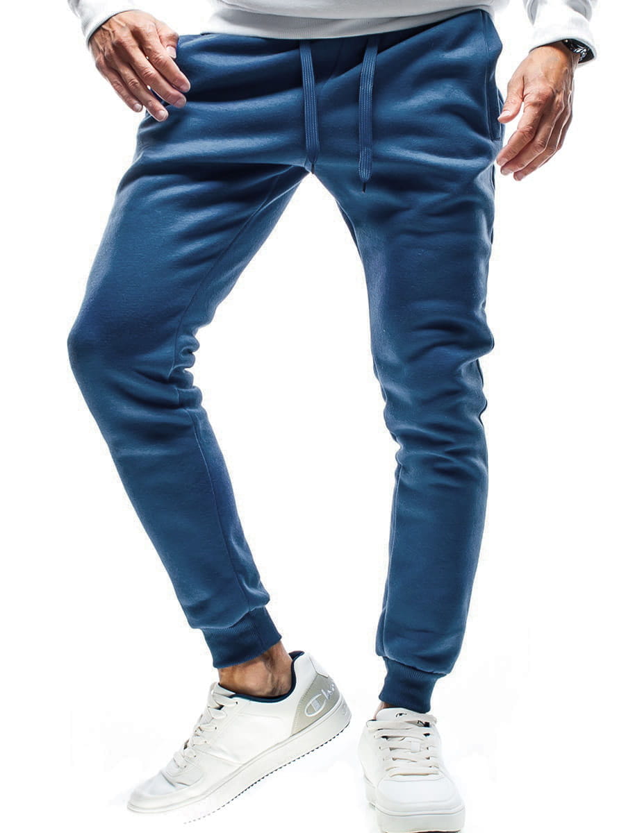 Spodnie męskie dresowe morskie Recea