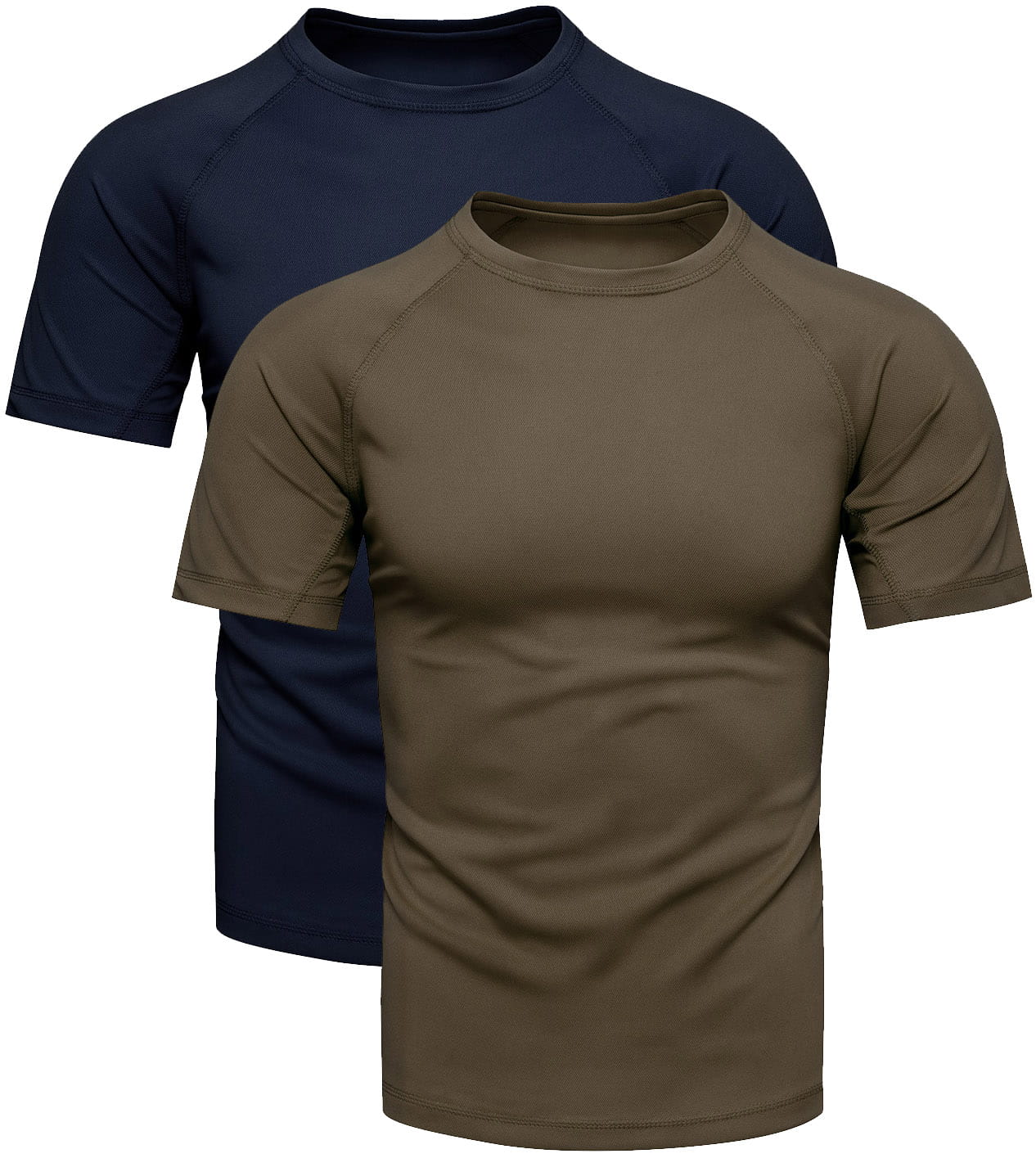Dwupak męski t-shirt granatowy + zielony Recea