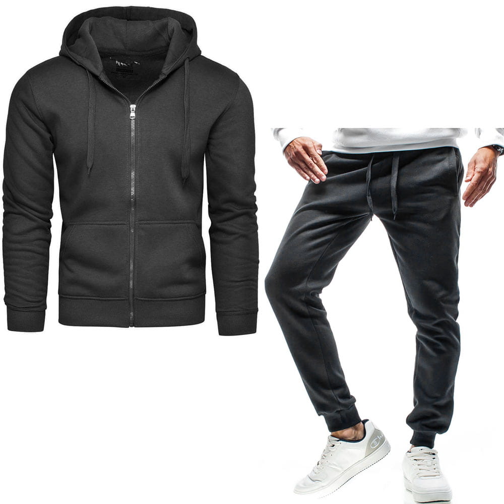 Dres męski komplet czarny Recea