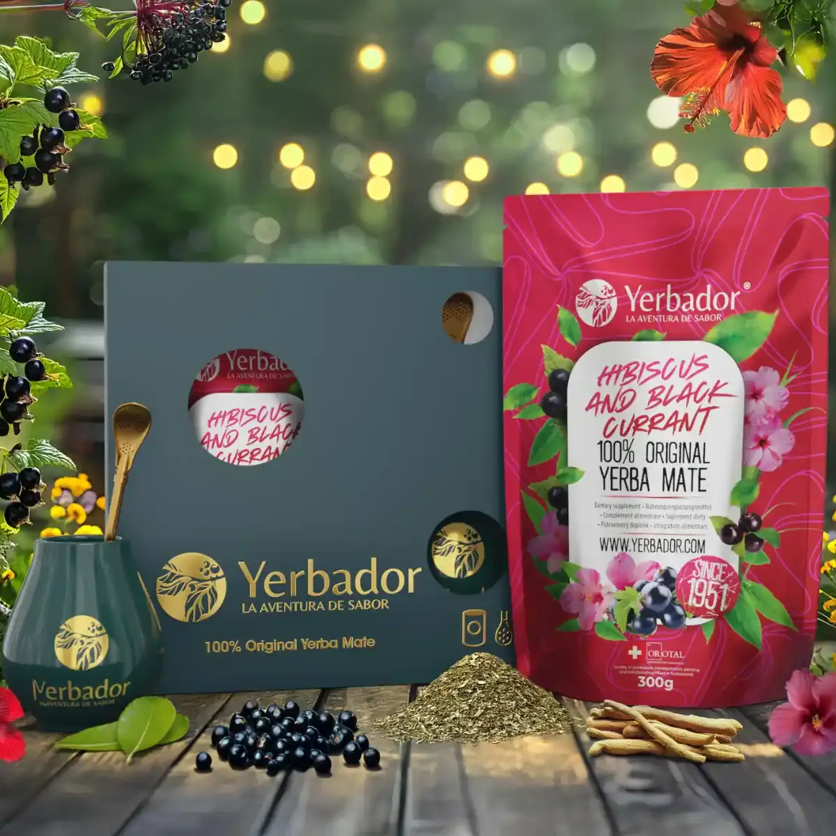 ZESTAW STARTOWY YERBA MATE - HIBISCUS AND BLACK CURRANT