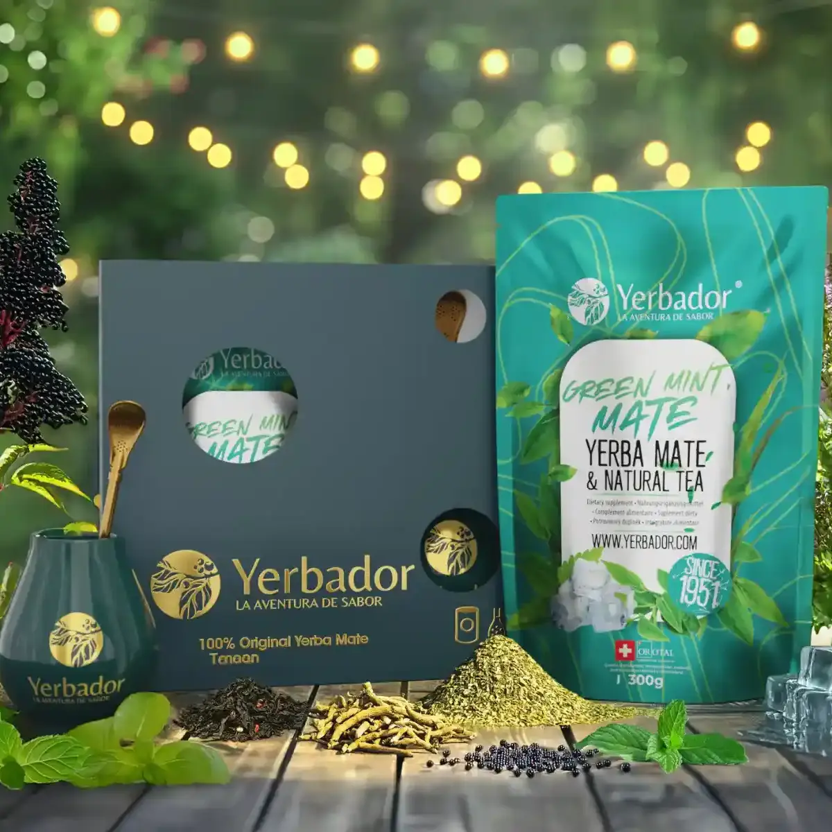 ZESTAW STARTOWY YERBA MATE - ZIELONA MIĘTA – YERBA MATE + ZIELONA HERBATA