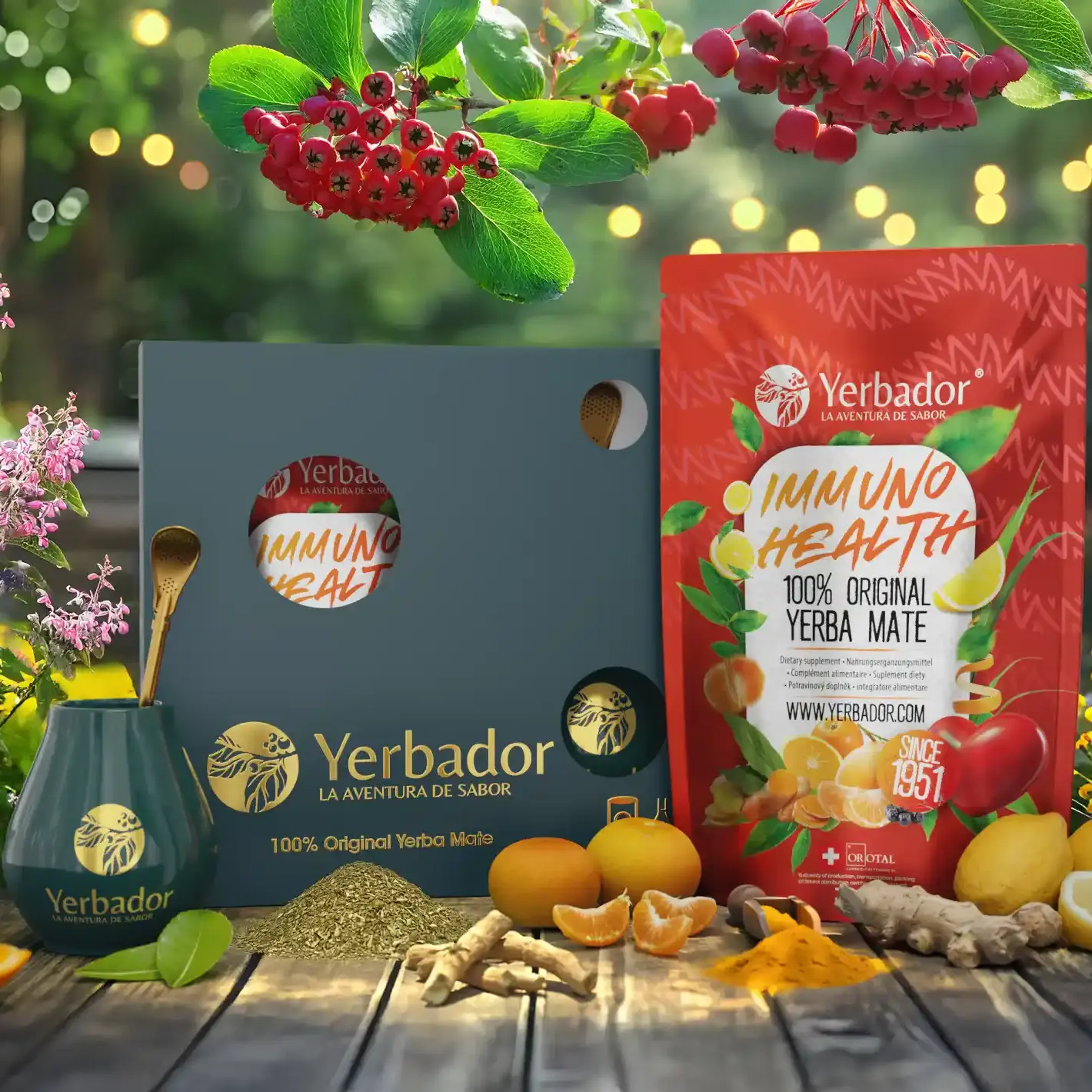 ZESTAW PREZENTOWY YERBA MATE - IMMUNO HEALTH