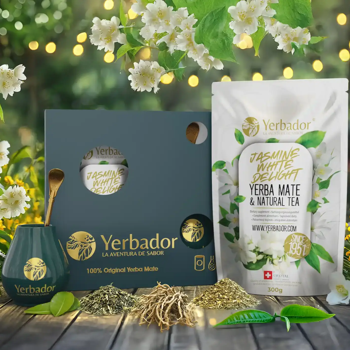 ZESTAW PREZENTOWY YERBA MATE - BIAŁY JAŚMIN