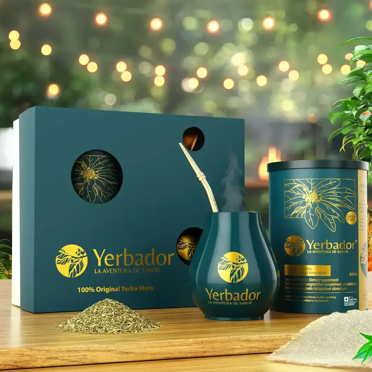 ZESTAW PREZENTOWY YERBA MATE - Tuba + Matero + Bombilla