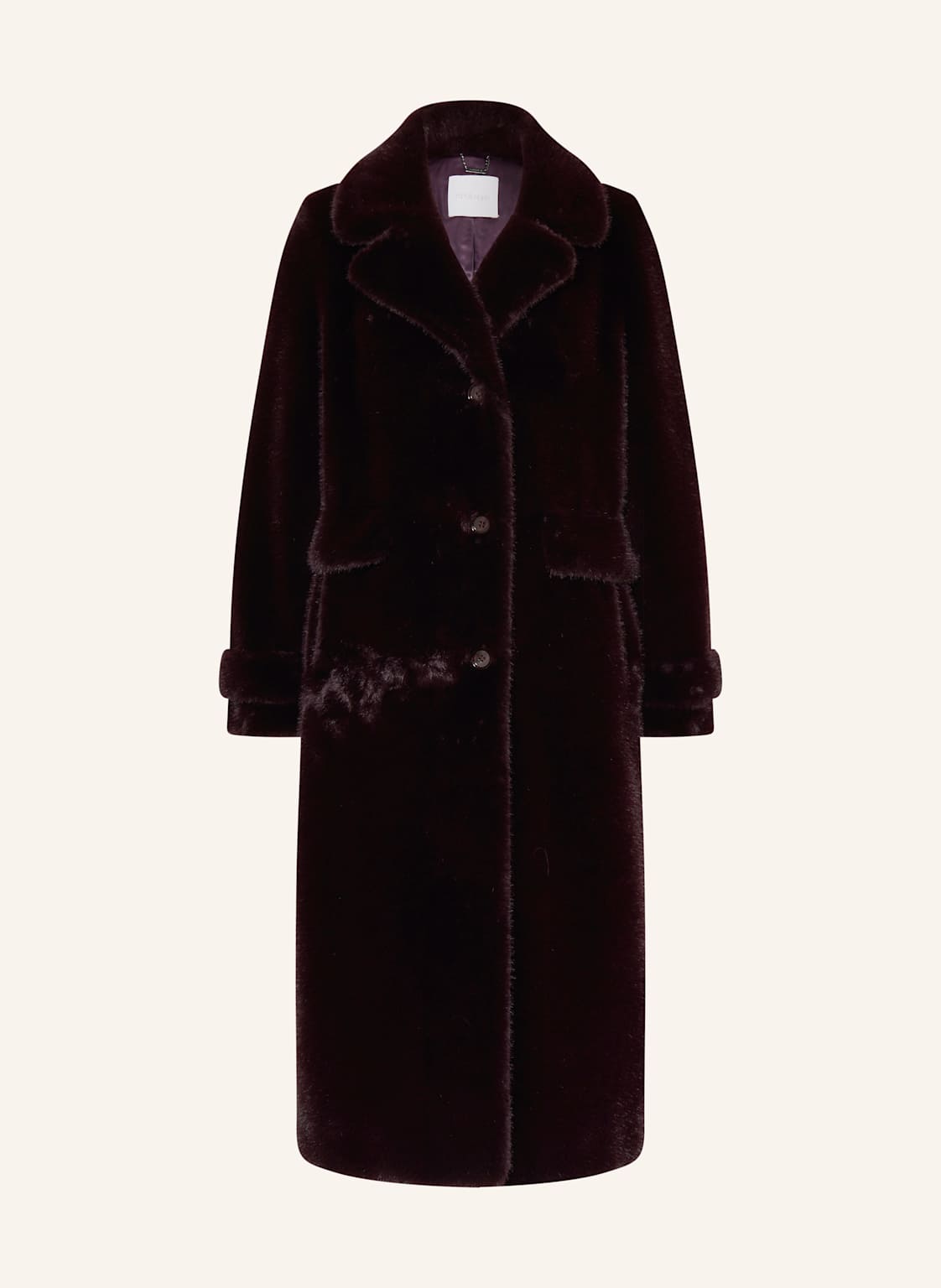 Rich & Royal Płaszcz Ze Sztucznego Futra lila