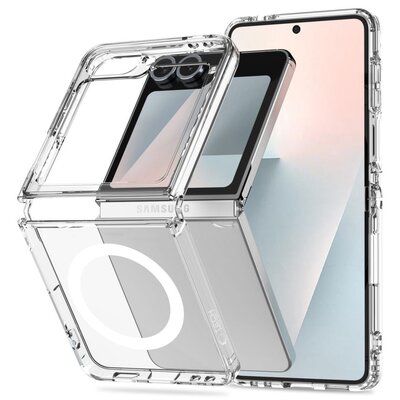Etui TECH-PROTECT Flexair Hybrid MagSafe do Samsung Galaxy Z Flip 6/7 FE Przezroczysty